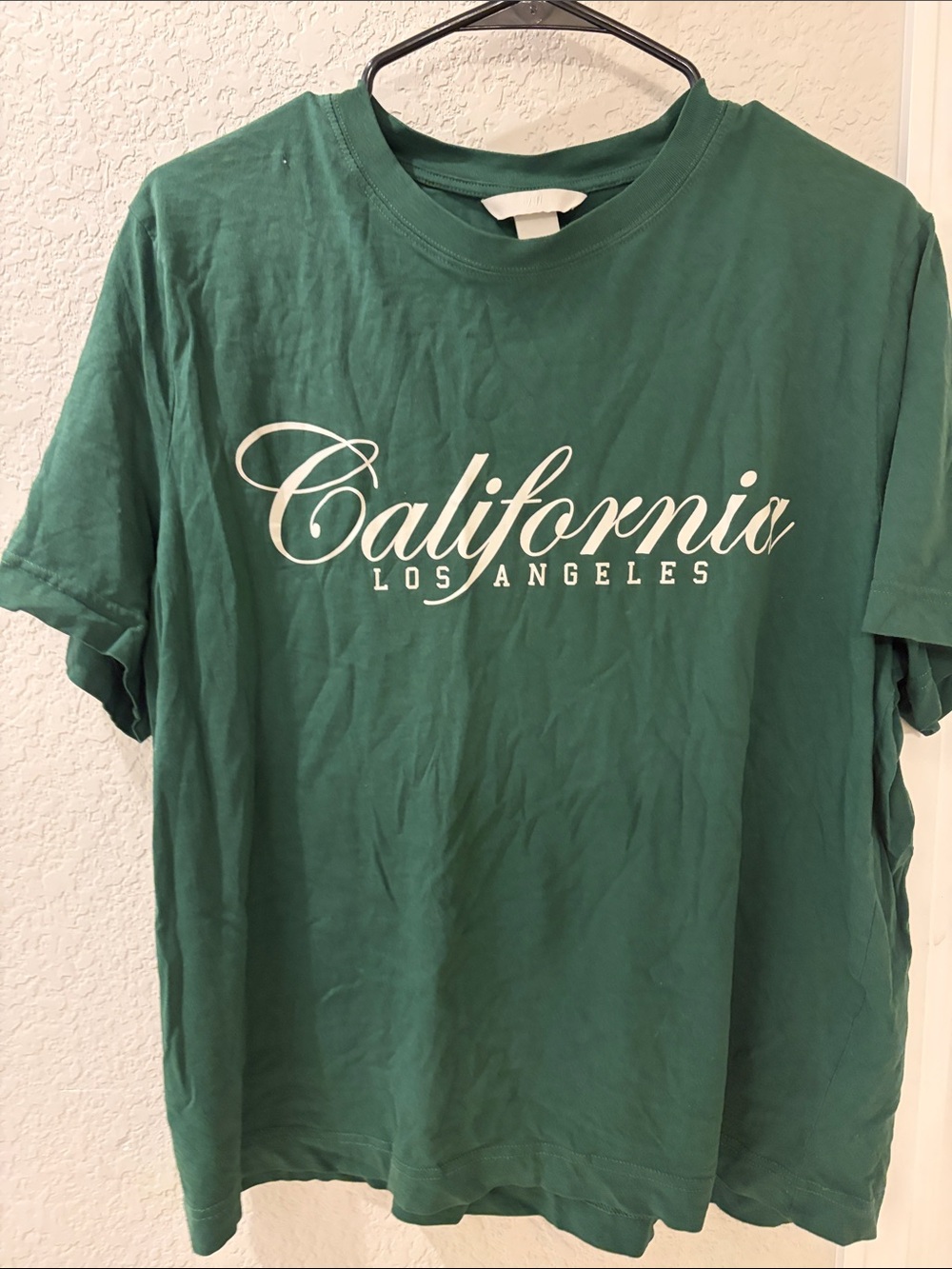 H&M Green California Los Angeles Graphic Tee